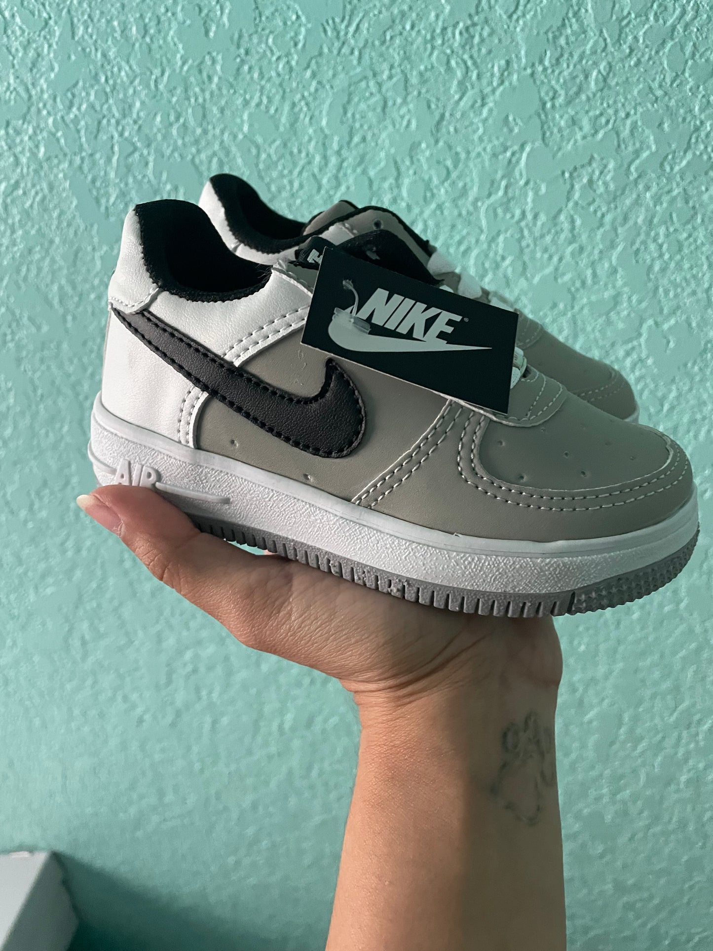Black and grey shoes