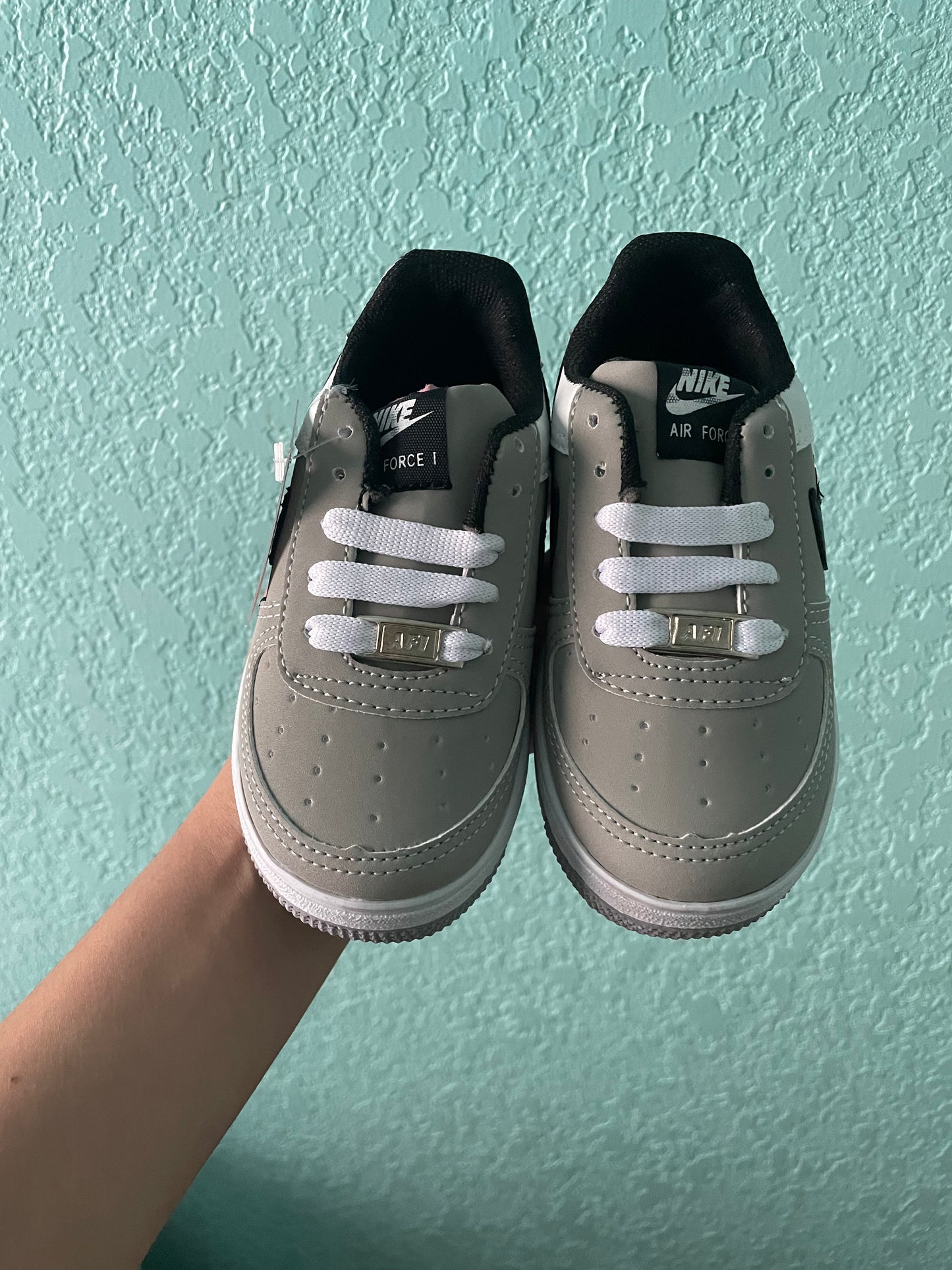Black and grey shoes